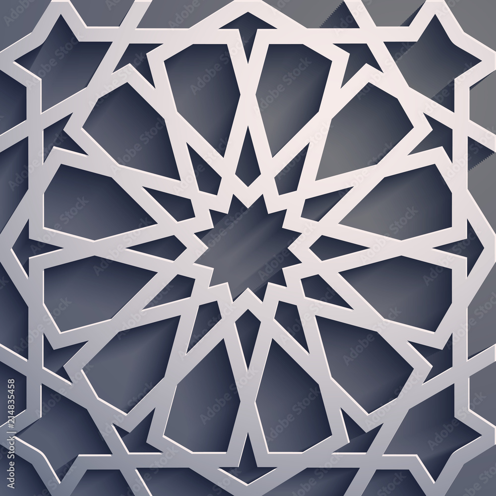 Purple background . Islamic ornament vector , persian motiff . 3d ...
