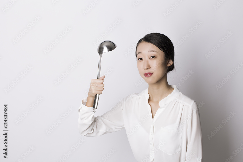 Young woman, bussines portrait on white background Young woman, bussines portrait on white background