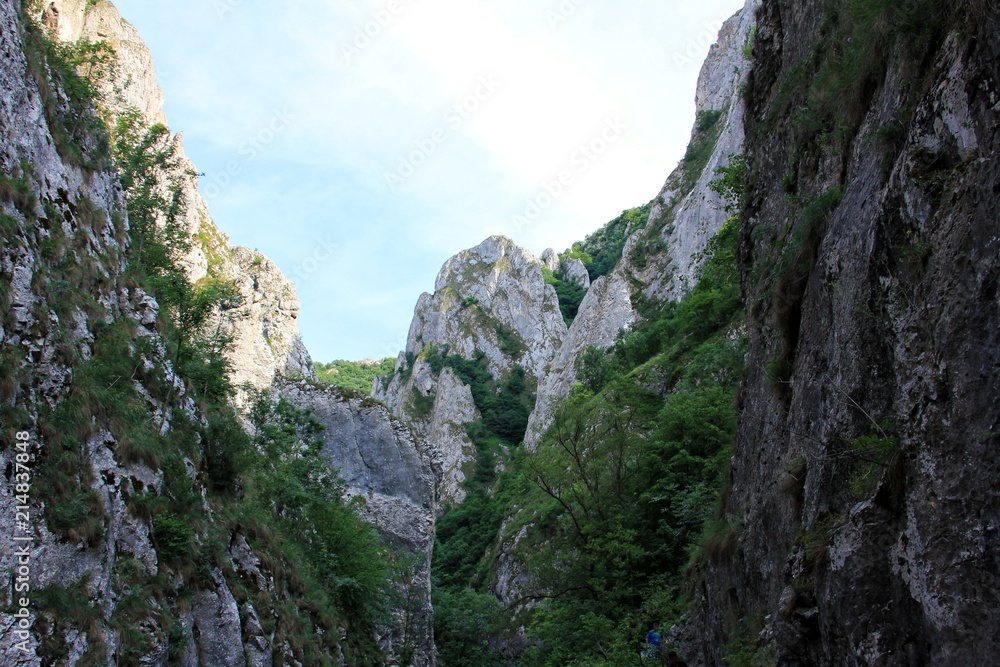 Canyon - Turda gorge Cheile Turzii is a natural reserve on Hășdate River situated near Turda close to Cluj-Napoca, in Transylvania, Romania, Europe