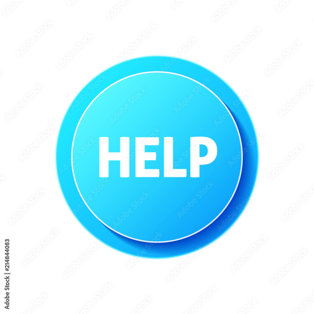 Help circular icon on white background Help circular icon on white background