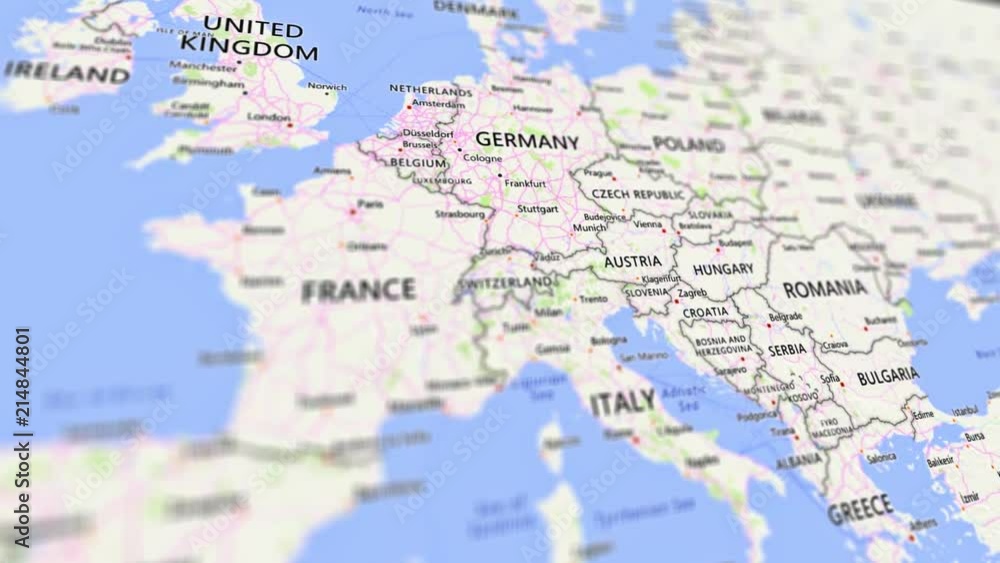 4k World Map Animation