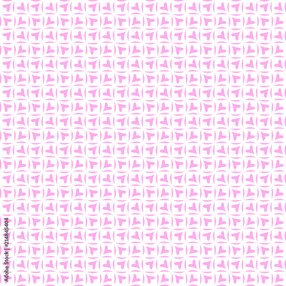Retro seamless pattern. Pink hearts Retro seamless pattern. Pink hearts