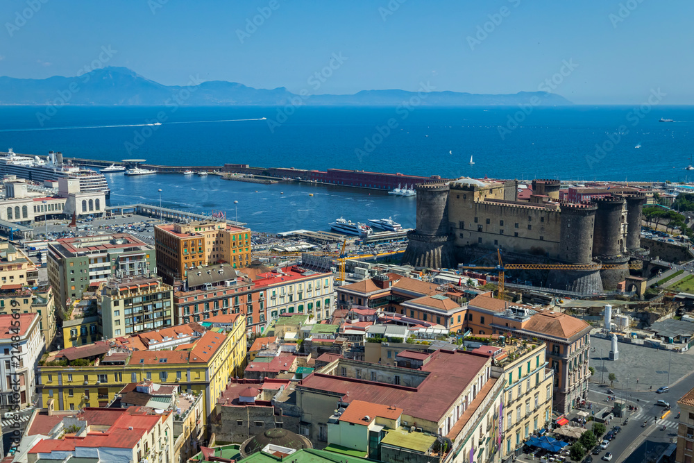 View of the New Castle in Naples