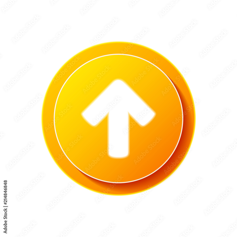 Direction arrow up icon isolated Direction arrow up icon isolated