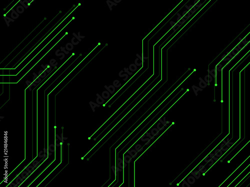 Circuit board, technology background, vector illustration eps 10 © vladystock