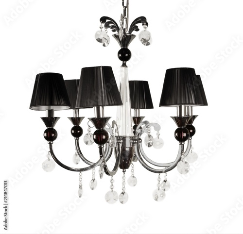 Black and Elegant Chandelier - Isolated