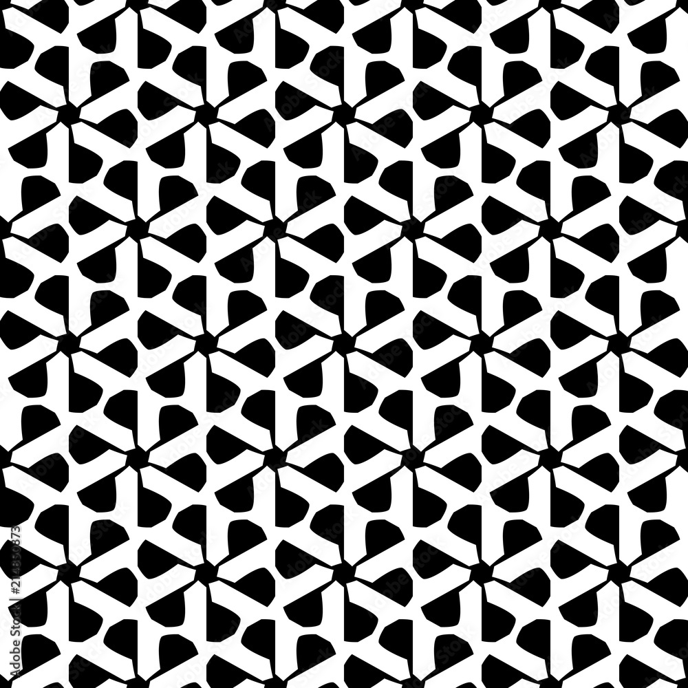 Black and white seamless pattern. Black and white seamless pattern.