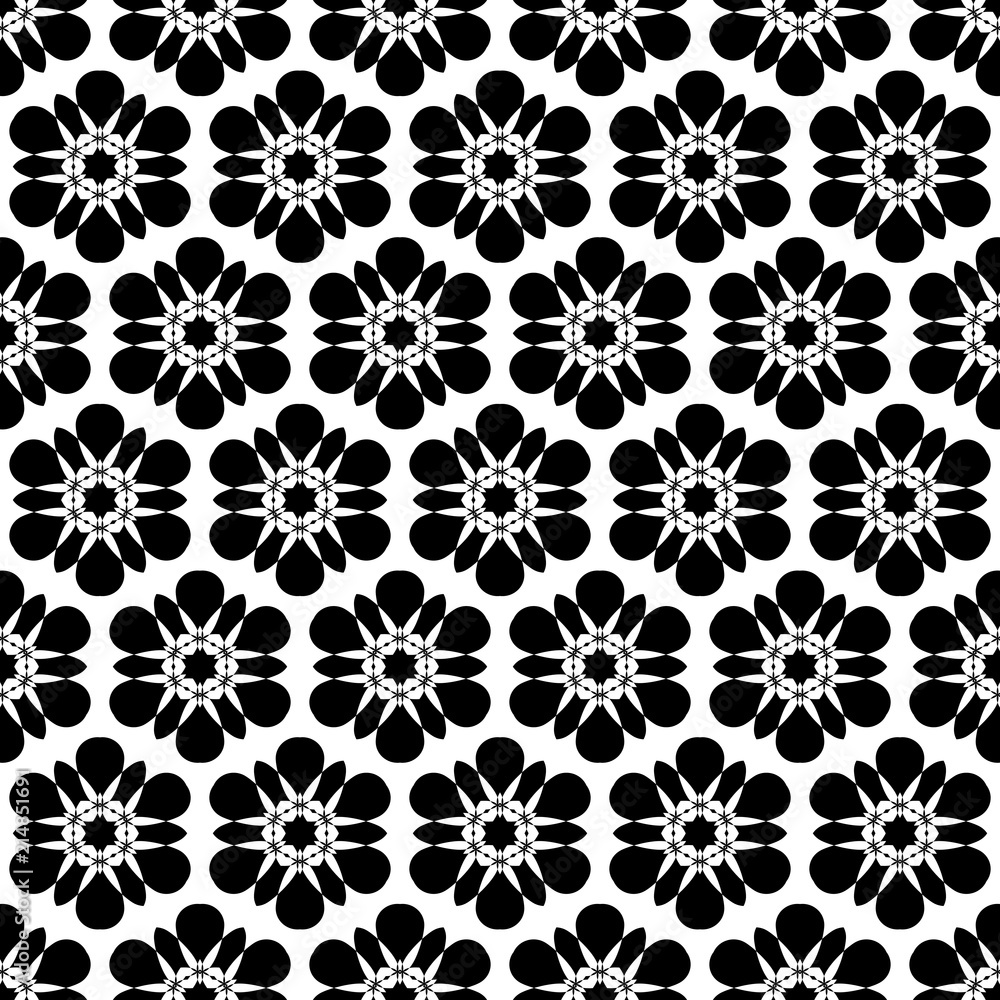 Black and white seamless pattern. ornament Black and white seamless pattern. ornament