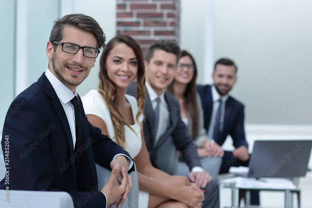 businessman and business team in the workplace. businessman and business team in the workplace.