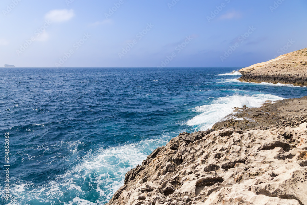 Wied iz Zurrieq, Malta. Sea coast