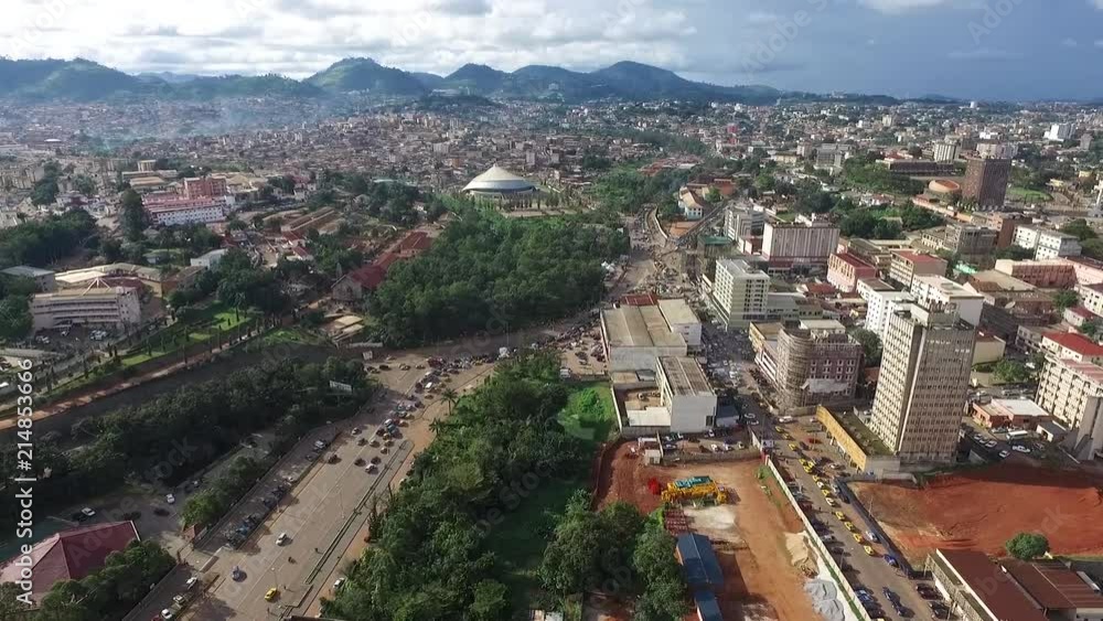 Aerial view of Hills from Yaoundé city Aerial view of Hills from Yaoundé city