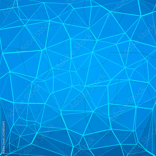 abstract polygonal background - blue