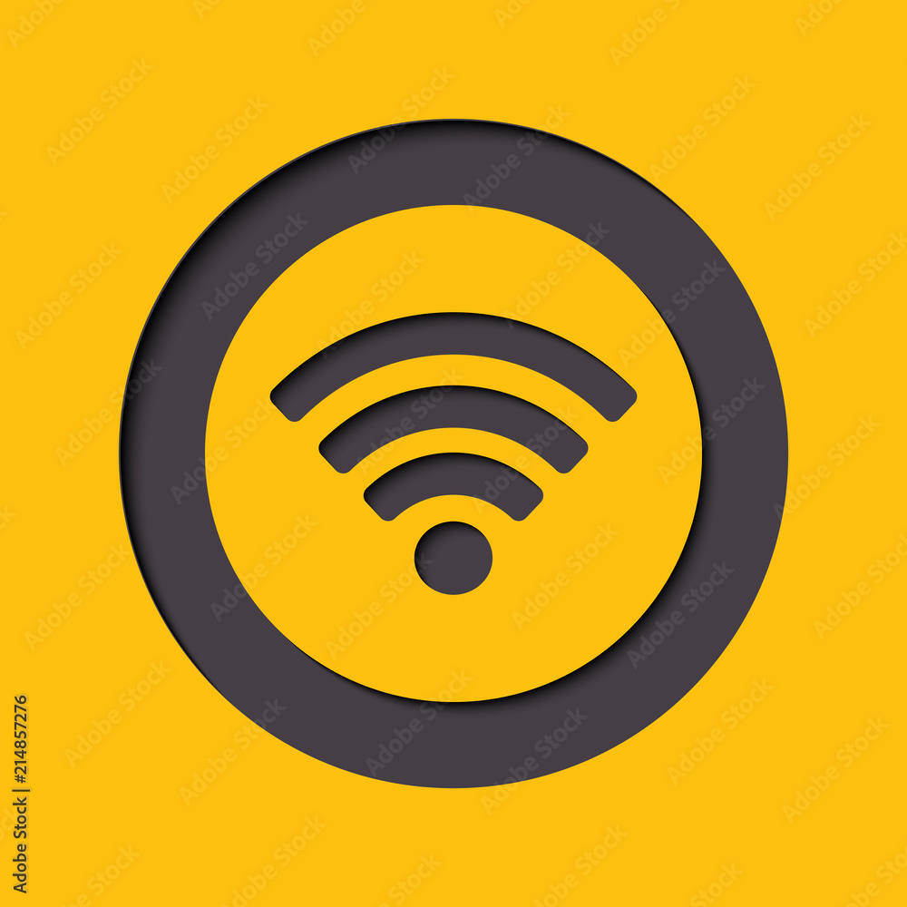 Wifi sign. Wi-fi symbol. Wireless Network icon. Wifi zone Wifi sign. Wi-fi symbol. Wireless Network icon. Wifi zone
