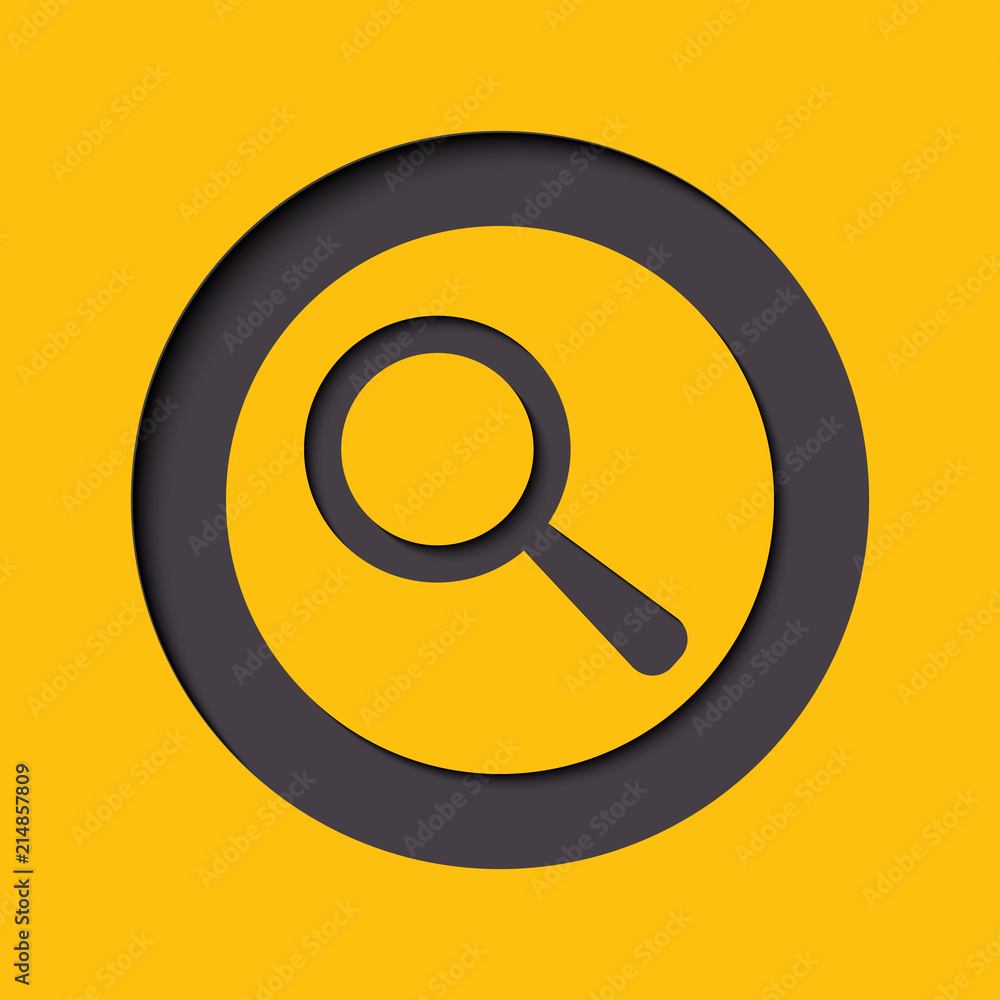 Search icon, illustration. Flat design style Search icon, illustration. Flat design style