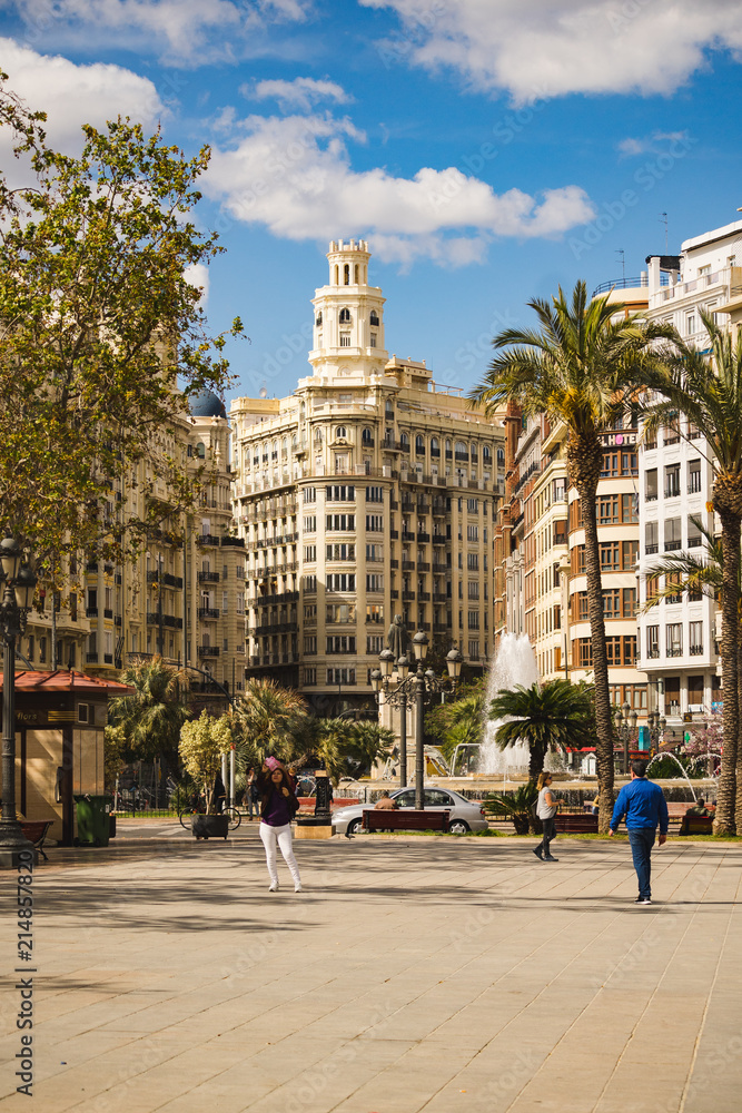 Naklejka premium City view Valencia