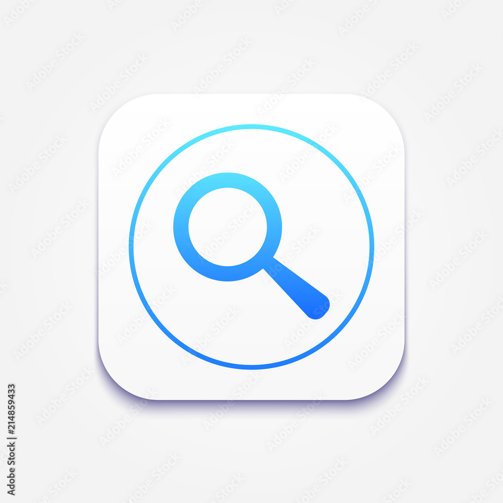 Search icon, illustration Search icon, illustration