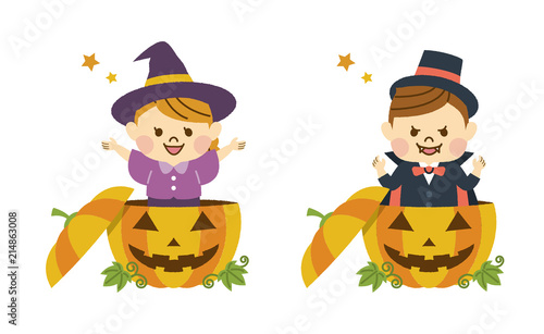ハロウィン　男女