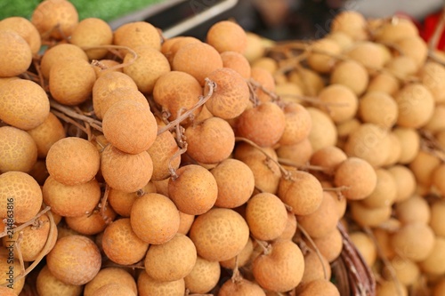 Longan fruit at street food