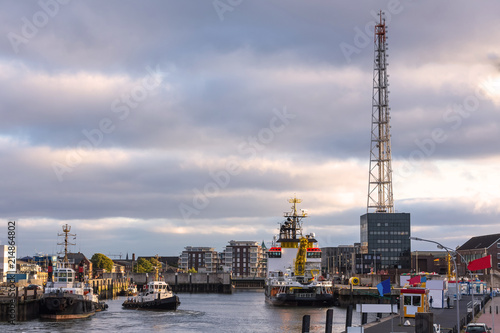 cuxhaven port city germany