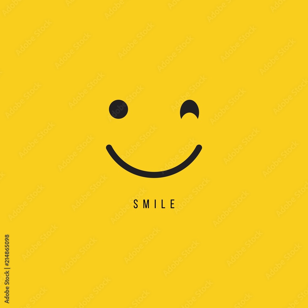 Smile Vector Template Design Illustration Smile Vector Template Design Illustration