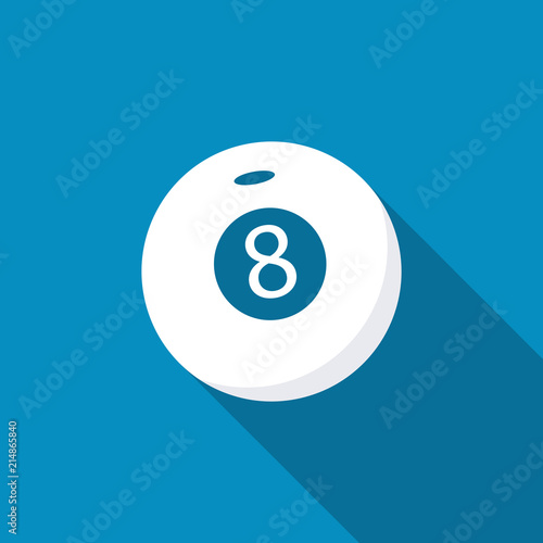 Ball Sport sign pictogram. symbol icon. Simple flat metro design style. Long shadow.