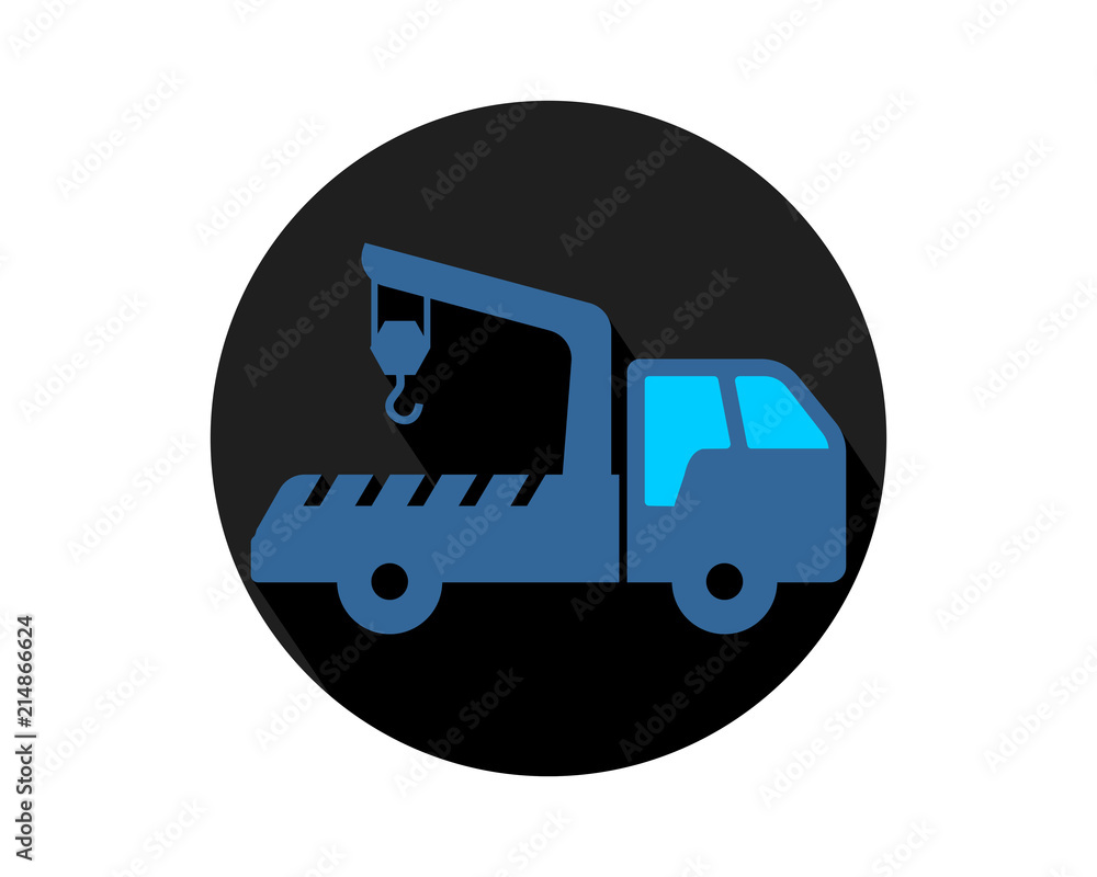 crane truck transport transportation vehicle conveyance image vector icon logo crane truck transport transportation vehicle conveyance image vector icon logo