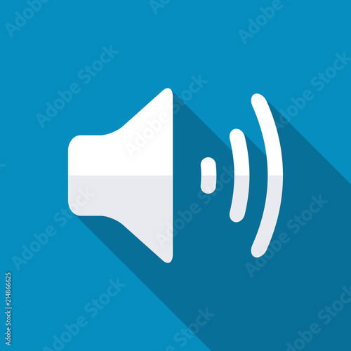 Volume icon, illustration. Flat design style