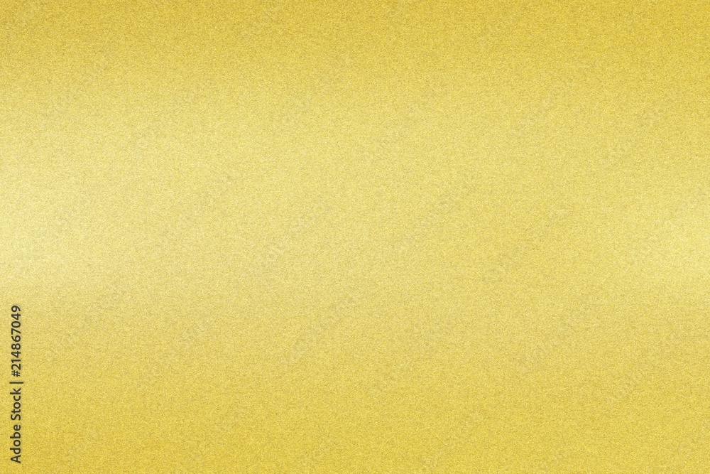 Fototapeta premium Texture of shiny reflective on gold leather, abstract background