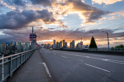 Vancouver at Dawn from the Granville Bridge