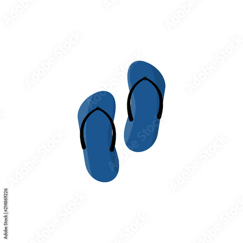 flip-flops colored icon. Element of summer pleasure icon for mobile concept and web apps. Cartoon style flip-flops colored icon can be used for web and mobile
