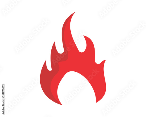 burning fire flame flare bonfire heat image vector icon logo symbol