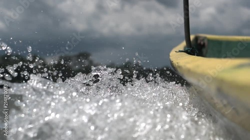 water splashing off a boat along Rio Napo river in Ecuador
Pro Res Export 1080p 59.94 FPS photo