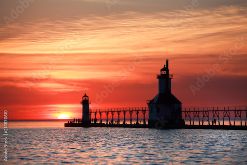 St Joseph Lighthouse at sunset