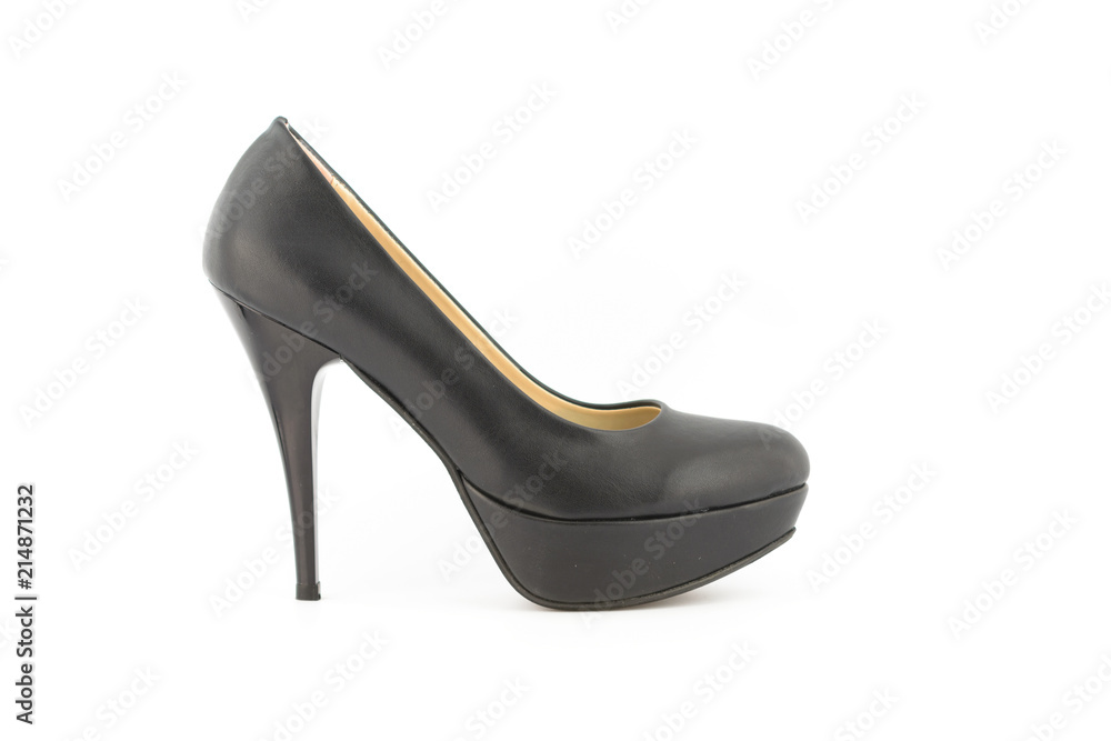 woman heel shoes white background woman heel shoes white background