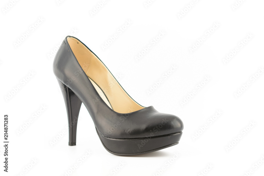 woman heel shoes white background woman heel shoes white background