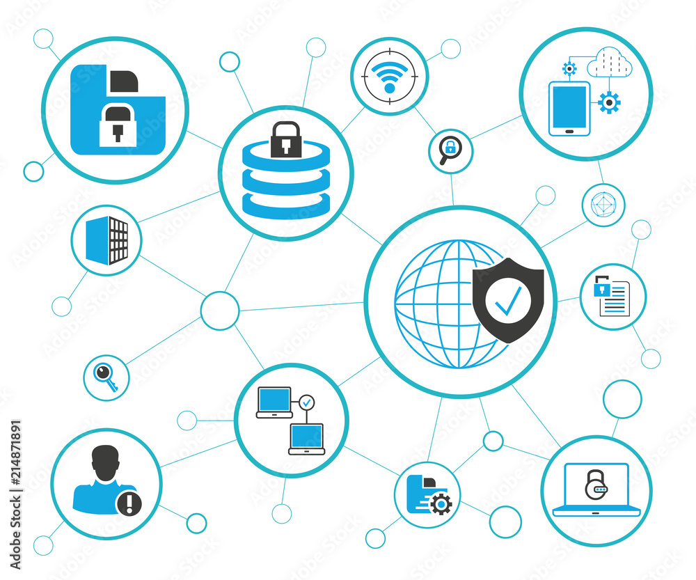 data security concept, network security data security concept, network security