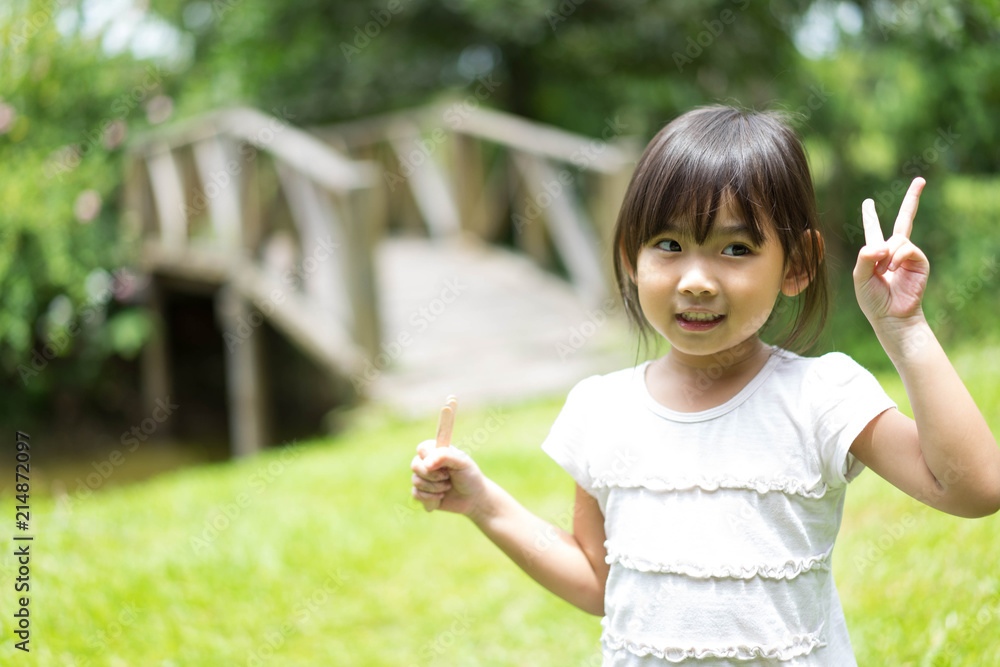 Portrait Asian kids Cut little girl Portrait Asian kids Cut little girl
