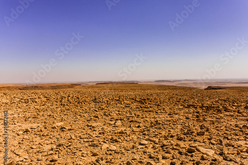 A flat rocky Martian-like plateau east of Riyadh