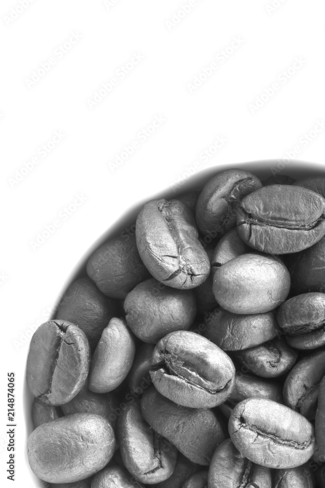 Coffee Beans isolated on white background area for copy space. Coffee Beans isolated on white background area for copy space.