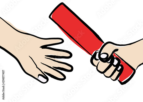 バトンパス Stock ベクター Adobe Stock