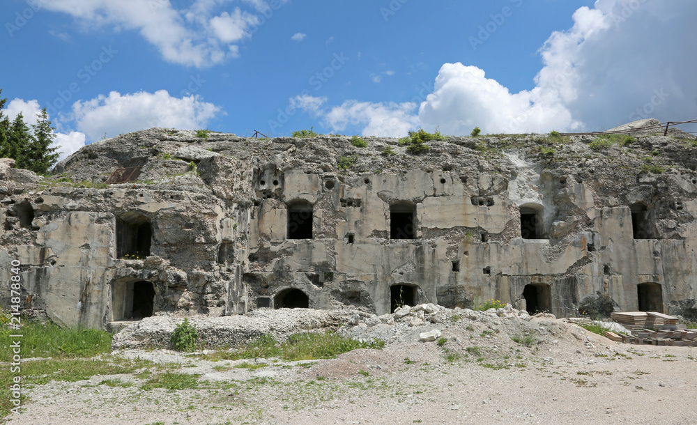 fortress used in First World War by austrian soldiers called For
