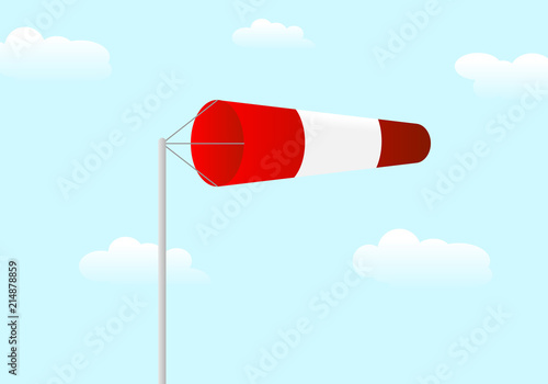 Wind sock vector