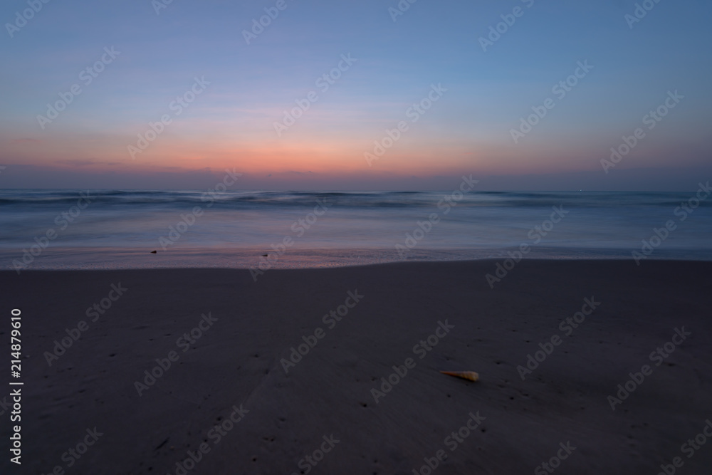 Beautiful sky before Sunrise with seascape for background