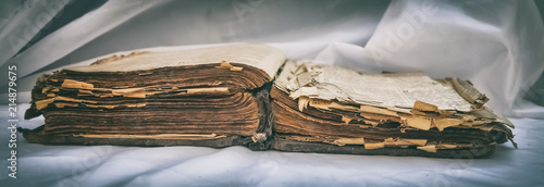 The old antique scruffy book 