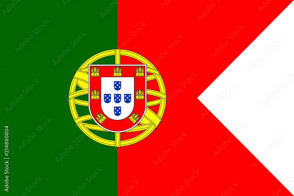 Flag of Portugal. Symbol of Independence Day, souvenir soccer game banner, language button , icon. Flag of Portugal. Symbol of Independence Day, souvenir soccer game banner, language button , icon.