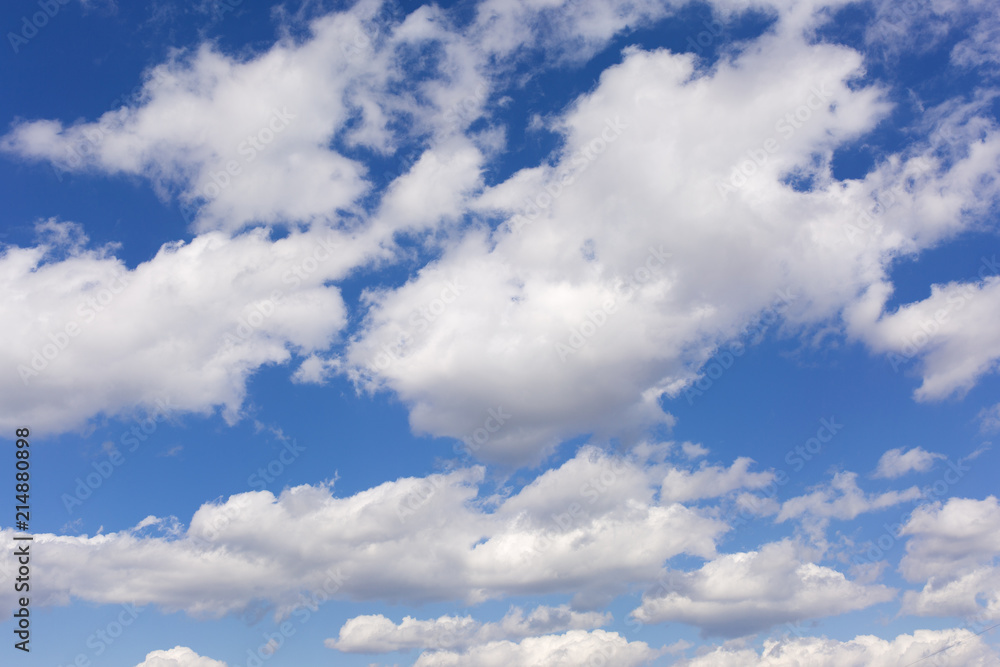 Blue clean sky with white clouds. Blue clean sky with white clouds.