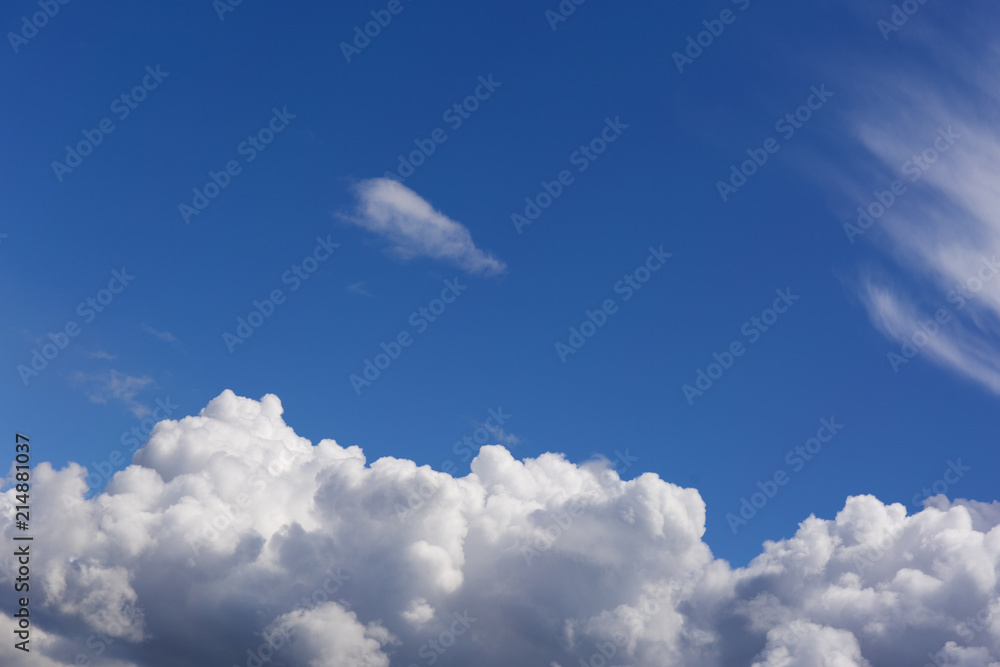Blue clean sky with white clouds. Blue clean sky with white clouds.