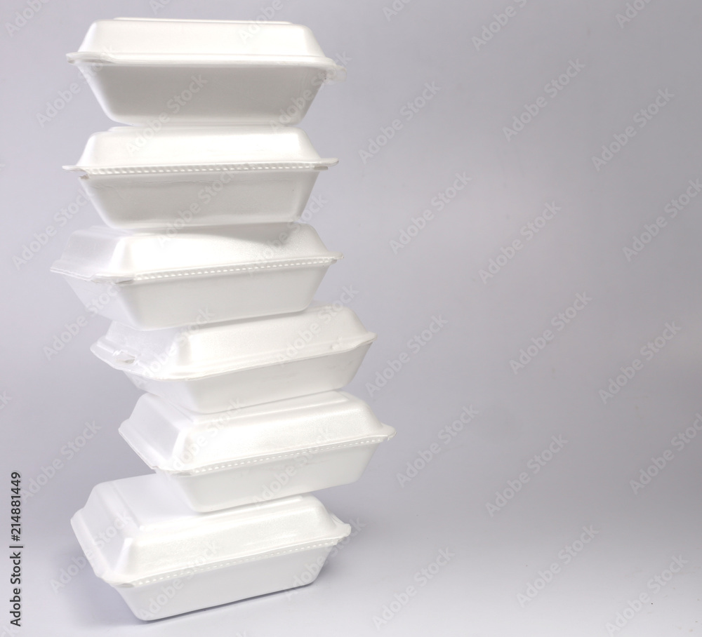 Foam box with white backdrop. Foam box with white backdrop.