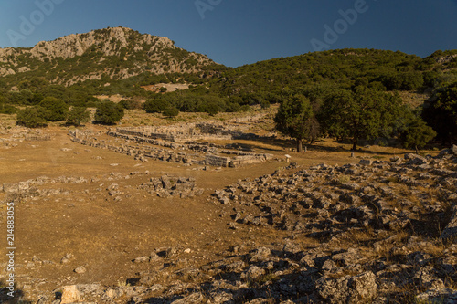 cassope ancient in the village kamarina, preveza perfecture Greece photo