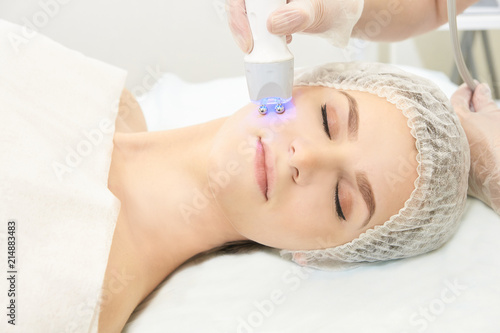 Facial spa cosmetology procedure. Skin care lift anti age